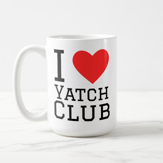 Ich liebe Yachthafen Kaffeetasse (Links)
