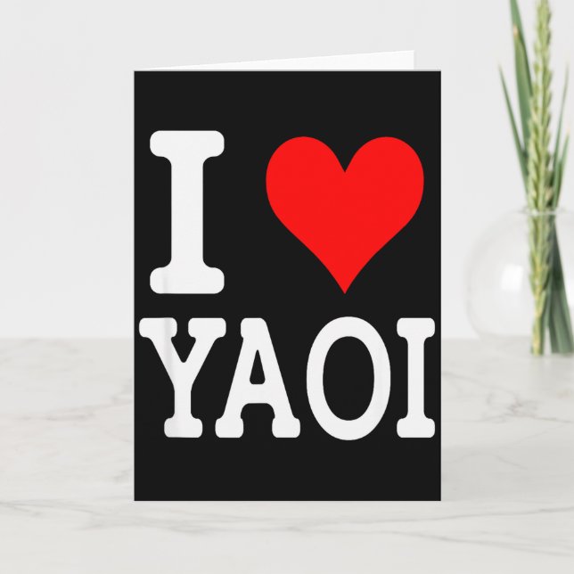Ich liebe Yaoi  Karte (Vorderseite)