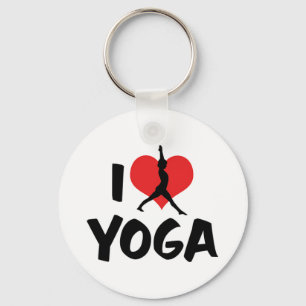 Ich liebe Yoga Schlüsselanhänger