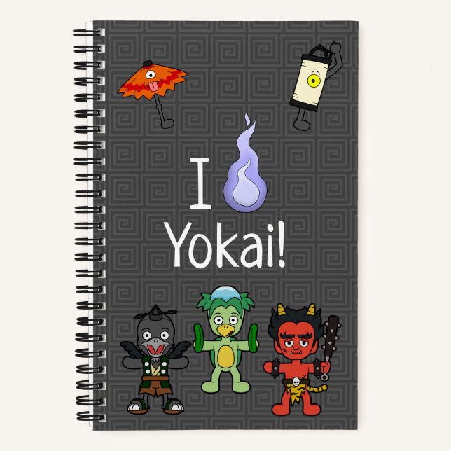 Ich Liebe Yokai! Japanisches Monster Notizbuch (Vorderseite)