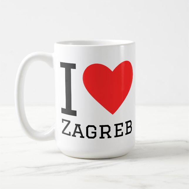 Ich liebe Zagreb  Kaffeetasse (Links)
