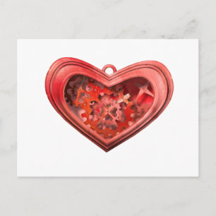 Ich liebe Zahnräder Postkarte