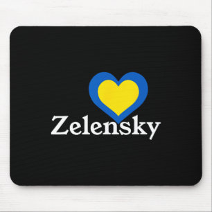 Ich liebe Zelensky Ukraine Präsident Wolodymyr Her Mousepad