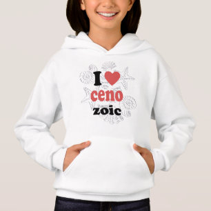 Ich liebe zenozoische lustige Zitate für Wissensch Hoodie