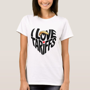 Ich liebe Zölle Lustiger Präsident Trump Zoll Wirt T-Shirt