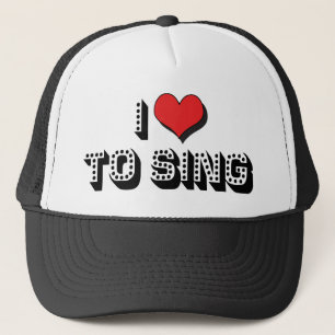 Ich Liebe zu singen Truckerkappe
