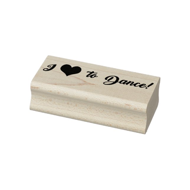 Ich Liebe zu tanzen Gummistempel (Stempel)