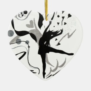 Ich Liebe zu tanzen! Keramik Ornament