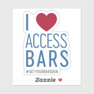 Ich Liebe Zugang Bars! Vinyl Sticker