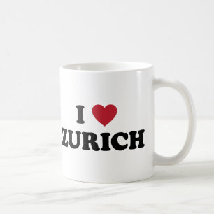 Ich liebe Zürich Schweiz Kaffeetasse