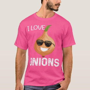 Ich liebe Zwiebeln Lustige Gemüse Vegan Leben T-Shirt