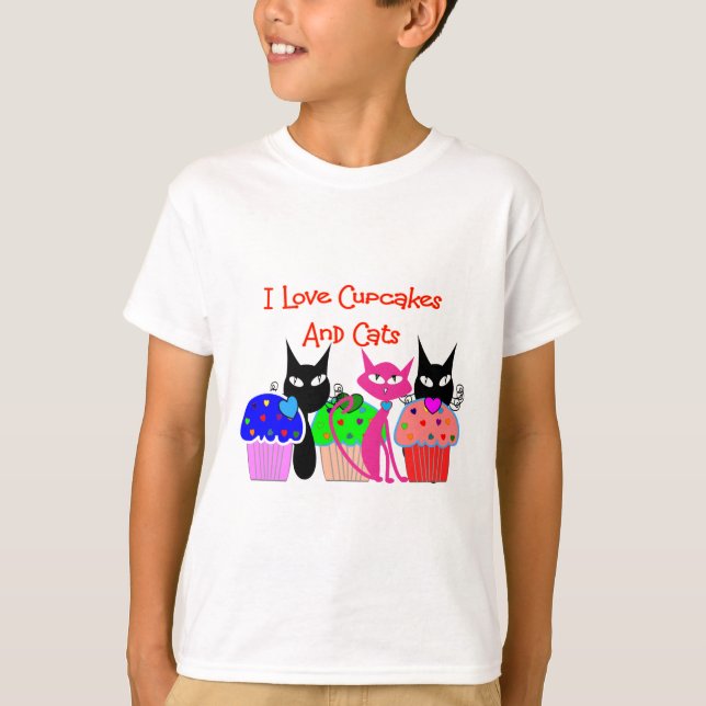 "Ich Liebekleine kuchen und T-Shirt (Vorderseite)