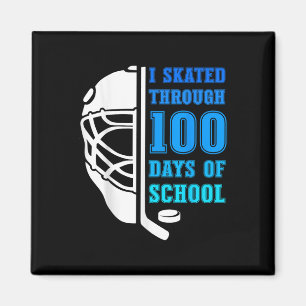 Ich lief 100 Tage lang durch den Eishockeyball Magnet