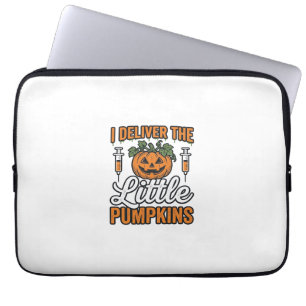 Ich liefere die kleinen Kürbisse Halloween Kranken Laptopschutzhülle