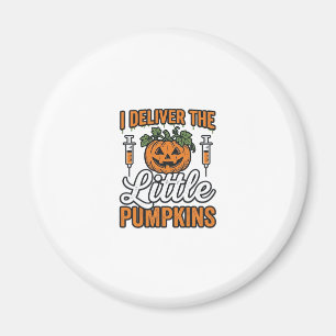 Ich liefere die kleinen Kürbisse Halloween Kranken Magnet
