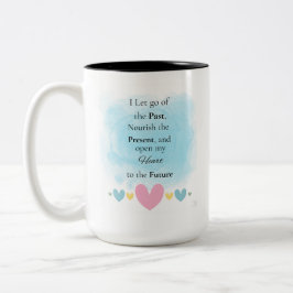 Ich Ließ, die Vergangenheit zu verlassen Zweifarbige Tasse