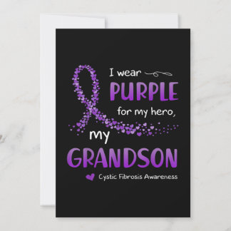 Ich Lila Grandson Cystic Fibrosis Awareness Einladung