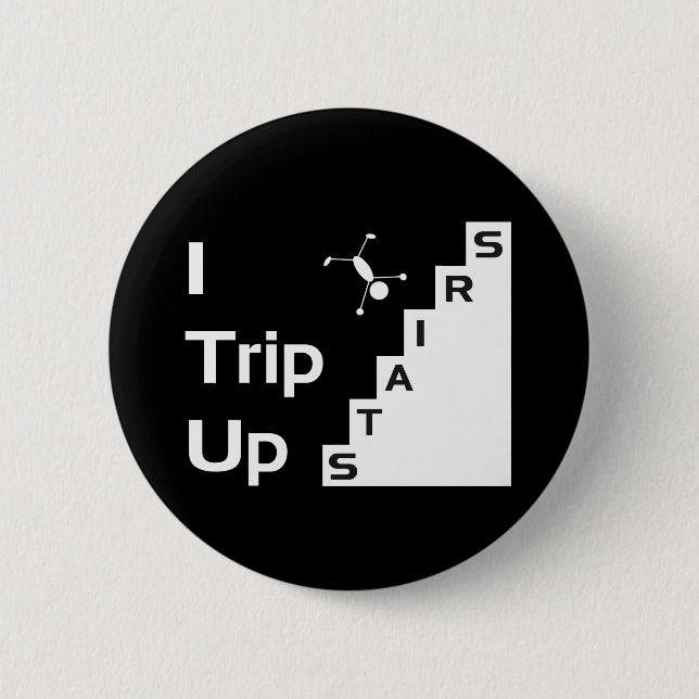 Ich löse oben Treppen-Knopf aus Button (Vorderseite)