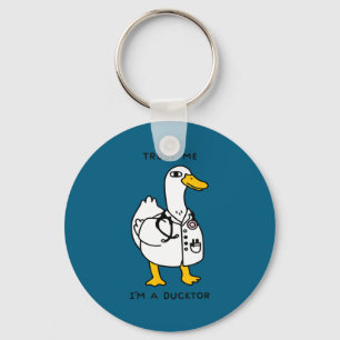 Ich Lustig Vertrauen Ducktor Doktor Sprüche Schlüsselanhänger