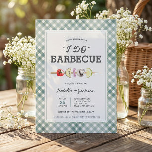 ICH MACH Barbecue BBQ Rustikale Einladung zur Hoch