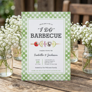 ICH MACH Barbecue BBQ Rustikale Hochzeitsdusche-Ei Einladung