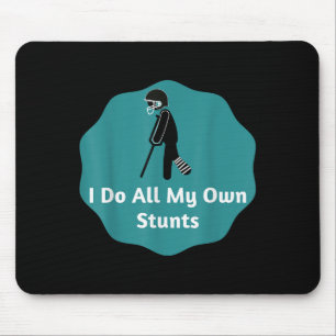 Ich mache all meine eigenen Stunts American Footba Mousepad