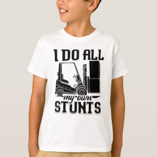 Ich mache alle meinen eigenen Stunts-Stapler-Treib T-Shirt