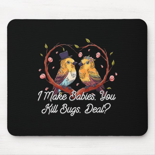 Ich mache Babies Funny Bride Spaß Future Ehefrau W Mousepad (Vorne)