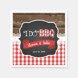 Ich mache BBQ Serviette - Rot