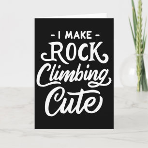 Ich mache Bouldering süß Lustiger Klettergirl-Shir Karte