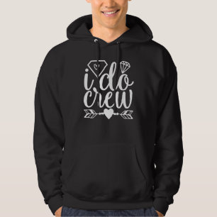Ich mache Crew Arrow Heart Wedding Party und Bache Hoodie