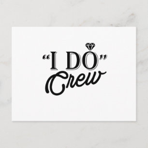 Ich mache Crew Diamond Ring Bridesmaid lustig Postkarte