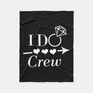 Ich mache Crew Junggesellinnenabschied Braut Hochz Fleecedecke