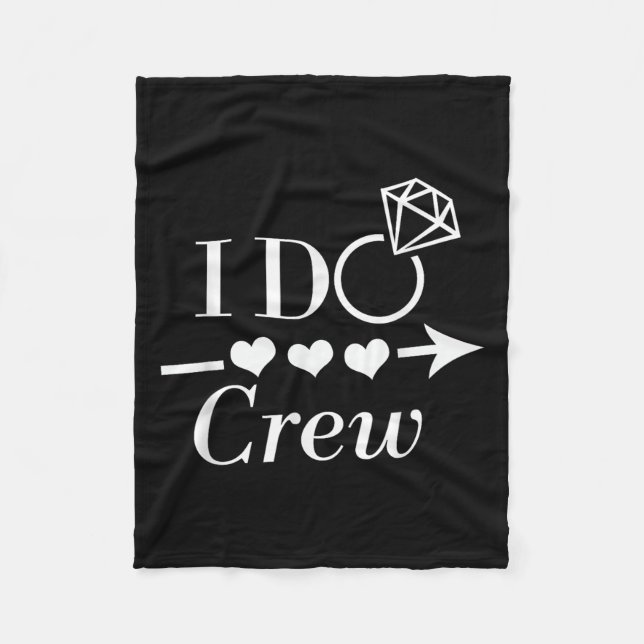 Ich mache Crew Junggesellinnenabschied Braut Hochz Fleecedecke (Vorderseite)