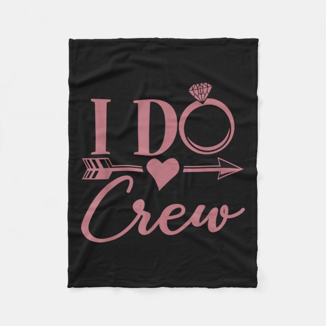 Ich mache Crew, Junggesellinnenabschied, Gruppe, P Fleecedecke (Vorderseite)