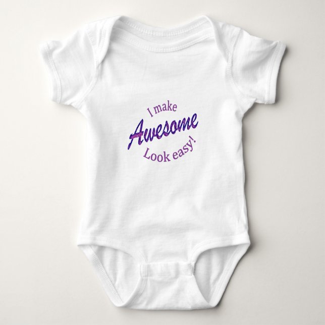 Ich mache das Aussehen leicht Baby Strampler (Vorderseite)