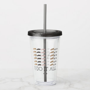 Ich mache das ganze Ballett Stechend Jazz Lyrical  Acryltrinkbecher