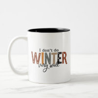 Ich mache den Winter nicht sehr gut Gemütliche Jah
