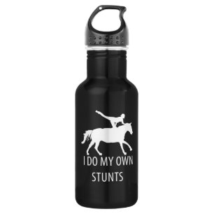 Ich mache eigene Stunts Vaulting Horseriding Edelstahlflasche