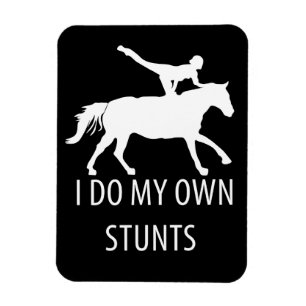 Ich mache eigene Stunts Vaulting Horseriding Magnet
