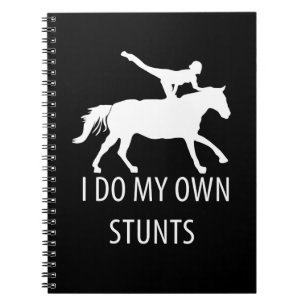 Ich mache eigene Stunts Vaulting Horseriding Notizblock