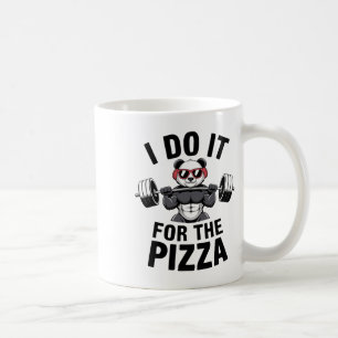 Ich mache es für die Pizza Barbell Bodybuilder Bod Kaffeetasse