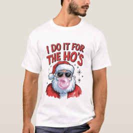 Ich mache es für Hos, Retro Santa Christmas Vibes T-Shirt
