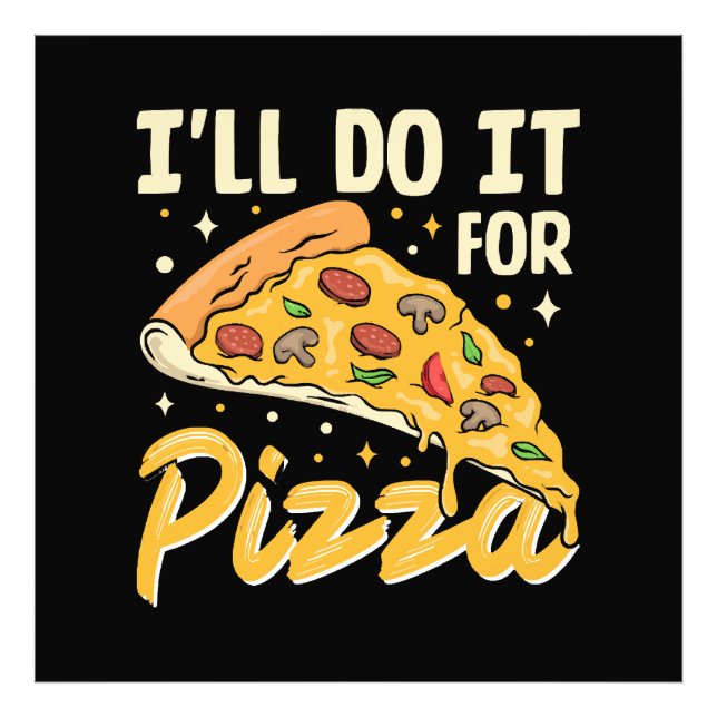 Ich mache es für Pizza Fotodruck (Vorne)