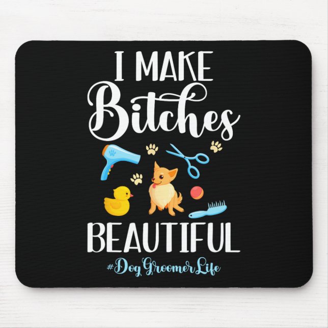 Ich mache es zu einer wunderschönen Hundeschere au Mousepad (Vorne)