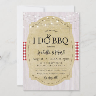 Ich mache GRILLEN Barbecue Bridal Dusche Einladung