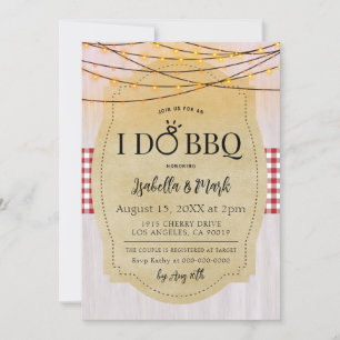 Ich mache GRILLEN Barbecue Bridal Dusche Einladung