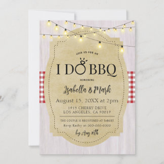 Ich mache GRILLEN Barbecue Bridal Dusche Einladung