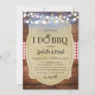 Ich mache GRILLEN Barbecue Bridal Dusche Einladung