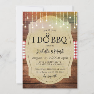 Ich mache GRILLEN Barbecue Bridal Dusche Einladung